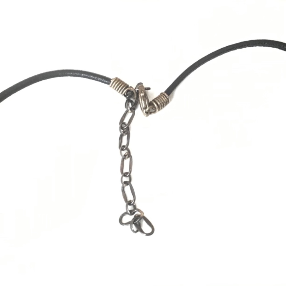 Sterling Silver Rectangle Frame Black Stone Penda… - image 5